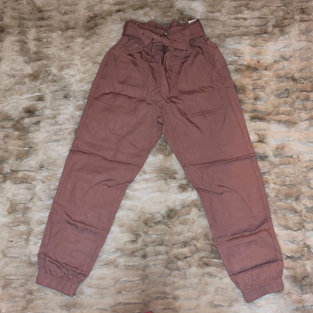 Abercrombie & Fitch belted utility joggers